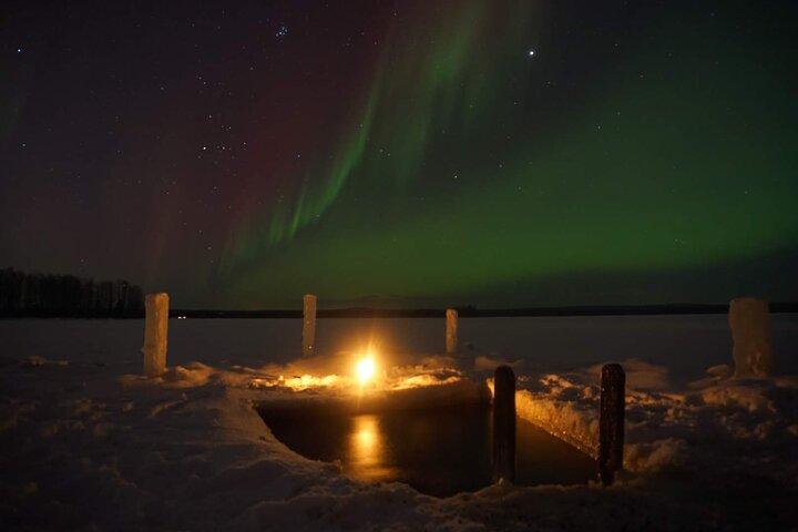 Traditional Finnish Sauna and Ice Swimming in Rovaniemi