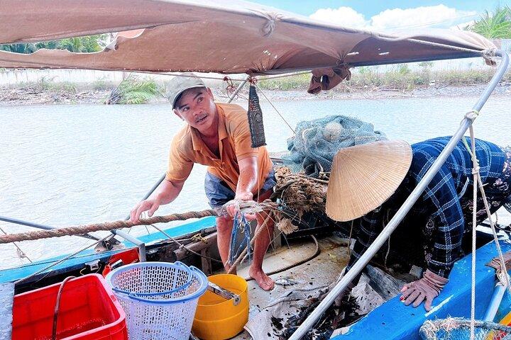 Prawn Catching and Private Authentic Ben Tre day Tour from HCM