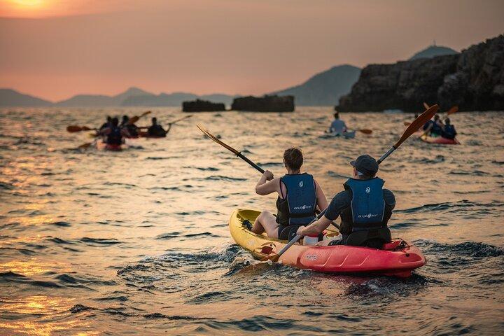 Dubrovnik: Sunset Kayak & Snorkel Tour with Wine & Water