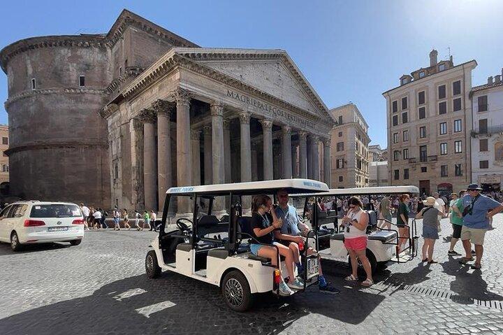 Rome Golf Cart Express Tour with Pizza Making Experience