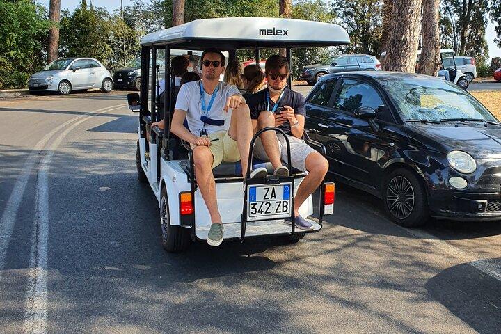 Rome Golf Cart Express Tour with Pizza Making Experience