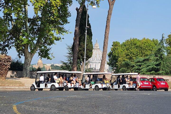 Rome Golf Cart Express Tour with Pizza Making Experience