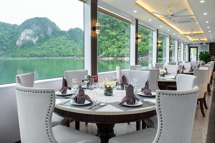 From Hanoi: Luxury Halong Hercules Premium Cruise, Buffet Lunch