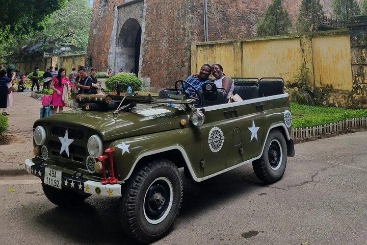 Hanoi Jeep Tour: Train-street, Highlights and Hidden Gems