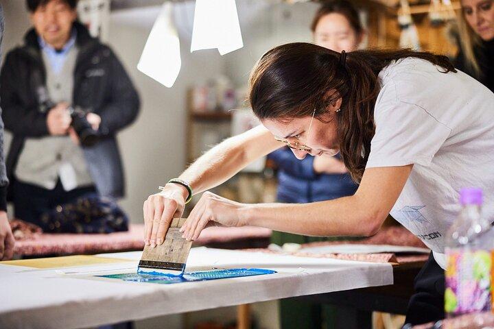 Samurai Sword Training and Katazome Dyeing Experience in Tokyo