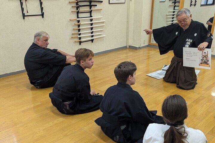 Samurai Sword Training with a Dan Master in Shinjuku, Tokyo
