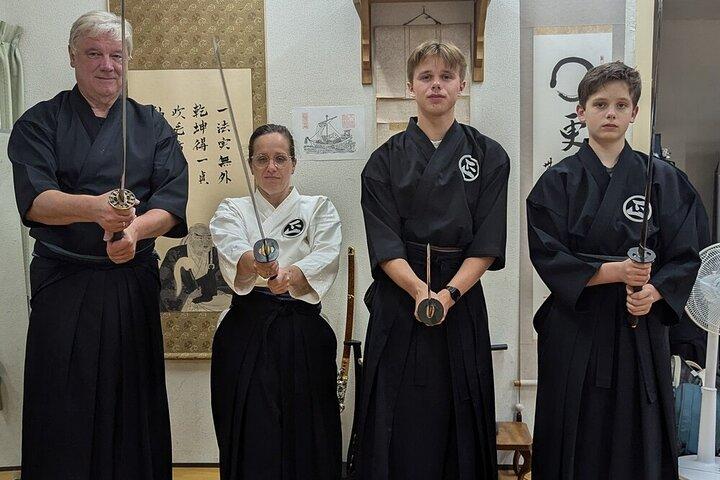 Samurai Sword Training with a Dan Master in Shinjuku, Tokyo