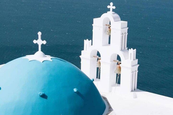 Santorini Cable Car-Free & Stress-Free Private Island Tour