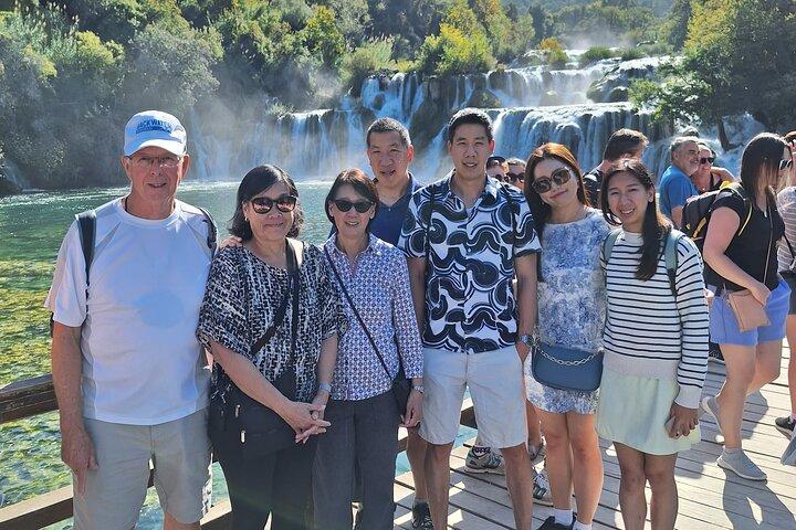Private Krka Waterfalls Day Trip from Split including Wine Tasting & Lunch