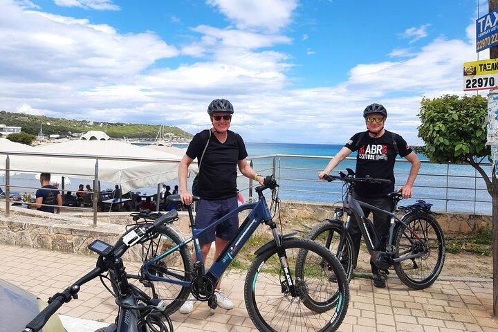From Athens: Aegina Island E-bike & Walking Day Tour