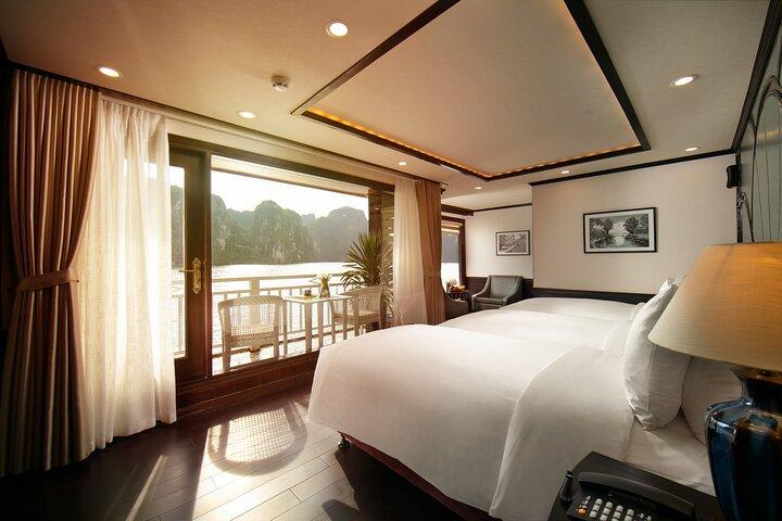 Hanoi: 2-Day Luxury Halong Bay Hermes Cruise with Balcony Suite