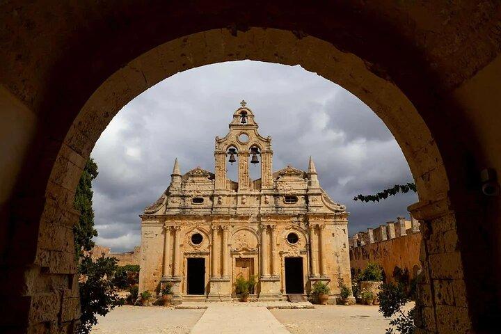 From Rethymno:Arkadi Monaster Margarite village and Melidoni Cave