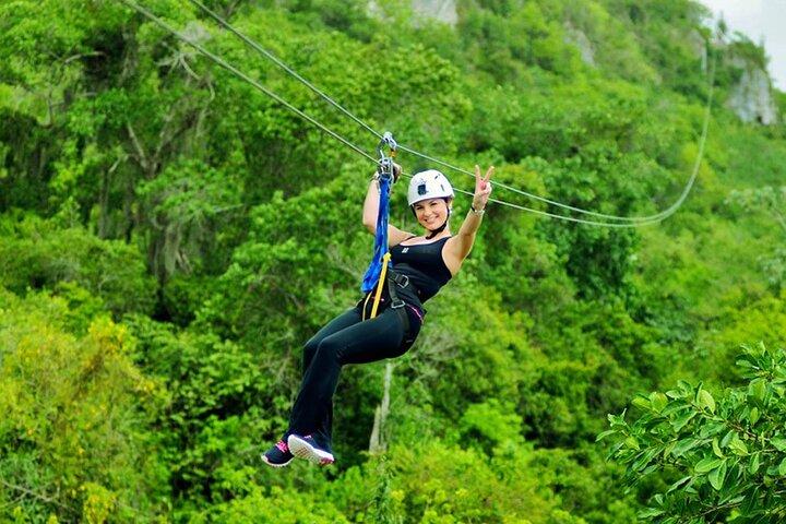 Punta Cana: Zip Line Adventure with Adrenaline half day tour