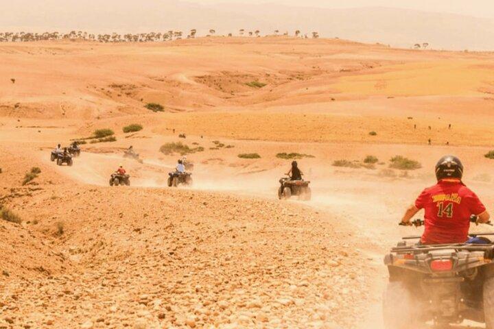 Morning Escapade 1H Quad and 1H Camel Ride in Agafay