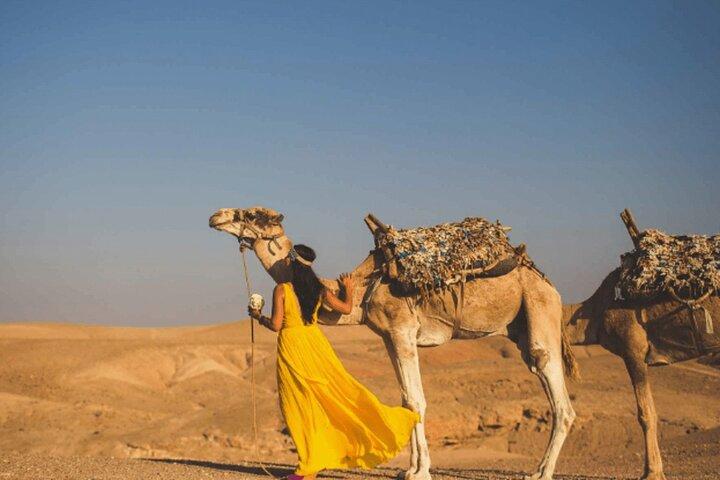 Morning Escapade 1H Quad and 1H Camel Ride in Agafay