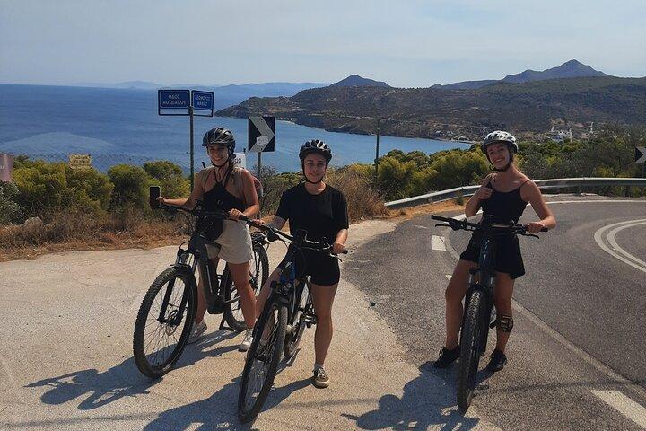 From Athens: Aegina Island E-bike & Walking Day Tour