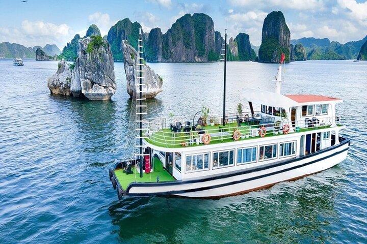 Halong Bay Day Tour 6Hour Deluxe Cruise Limousine Bus Small Group