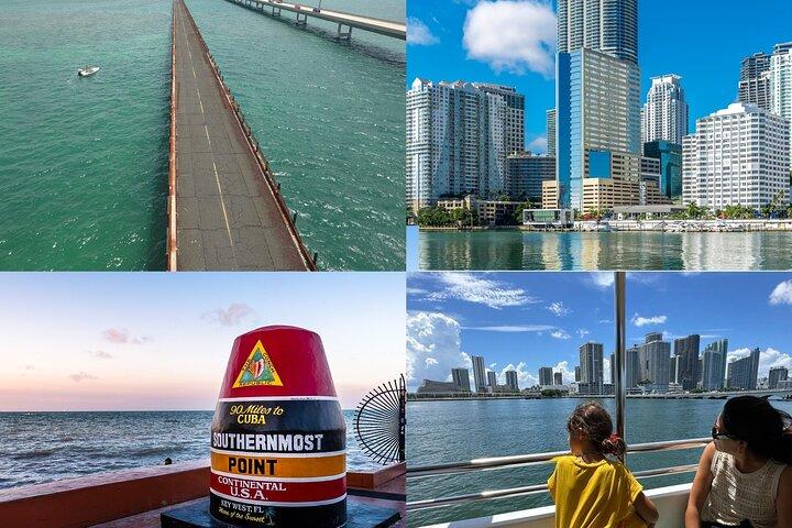 Miami to Key West Bus tour & Miami Boat Tour - 2 Combo Tour