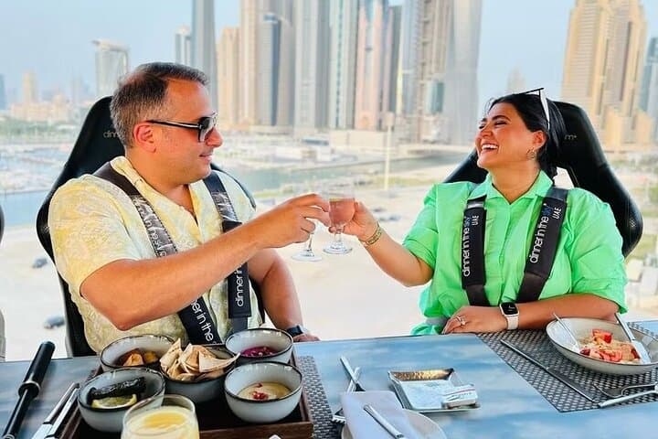 Dinner in the Sky Savor Gourmet Meal with Breathtaking Dubai View