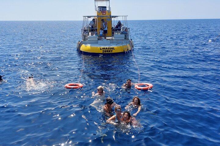 Yellow Semi Submarine Mini Cruise with a Swim Stop
