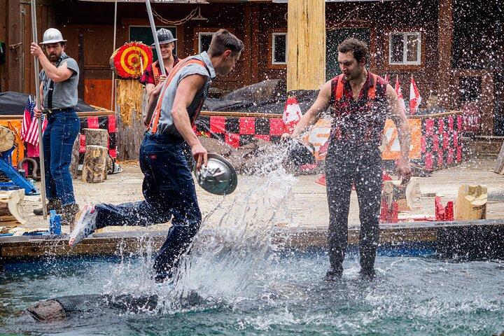Lumberjack Show and Axe Throw Challenge