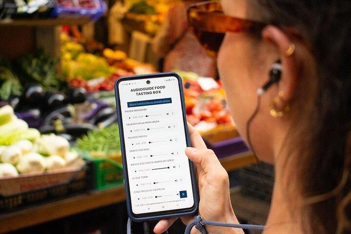 Bologna Food Tasting box- Audio Guided Tour with Food Tasting