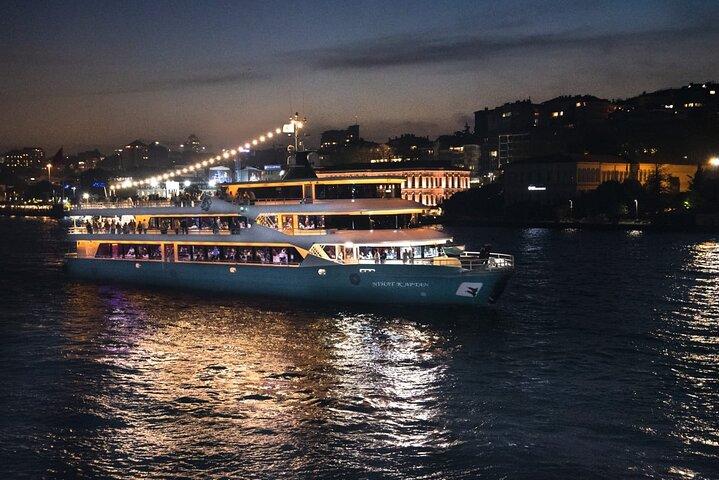 Bosphorus Dinner Cruise with Turkish Night Show Pick-up Drop-off