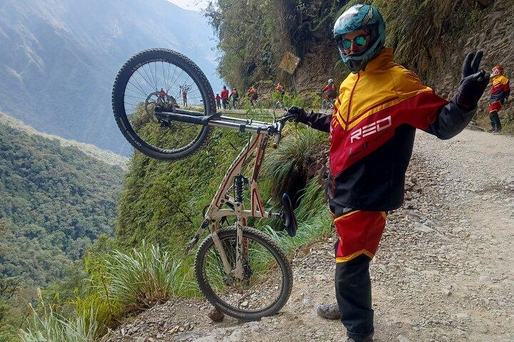 Cycling on the Road of Death Bolivia