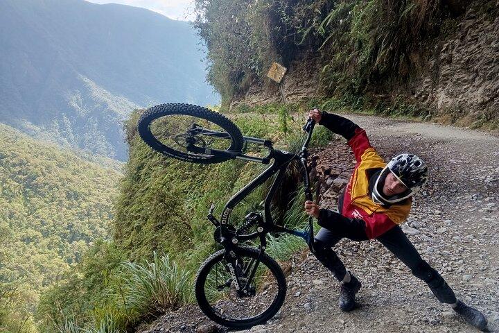 Cycling on the Road of Death Bolivia