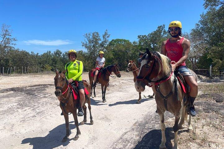 Zip Lines Horseback Riding and River Tubing Full Day Combo
