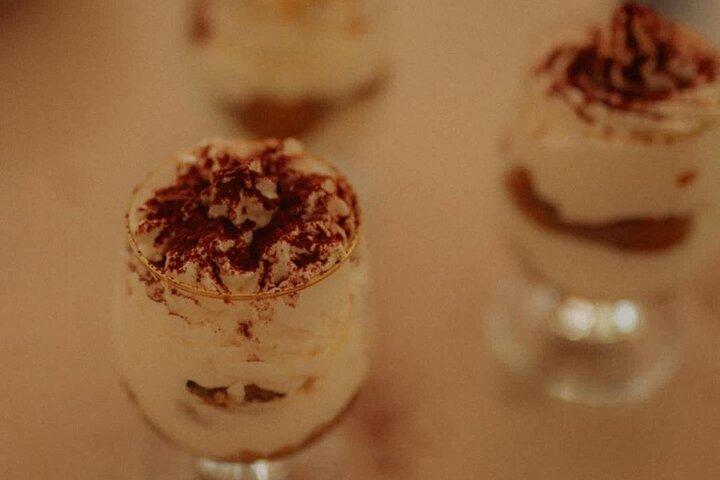 Cooking class with Pasta, mozzarella and Tiramisu with wine