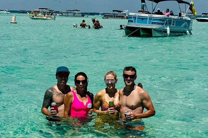Crab Island Pontoon Boat Tour with Captain- 3-Hour Destin Charter