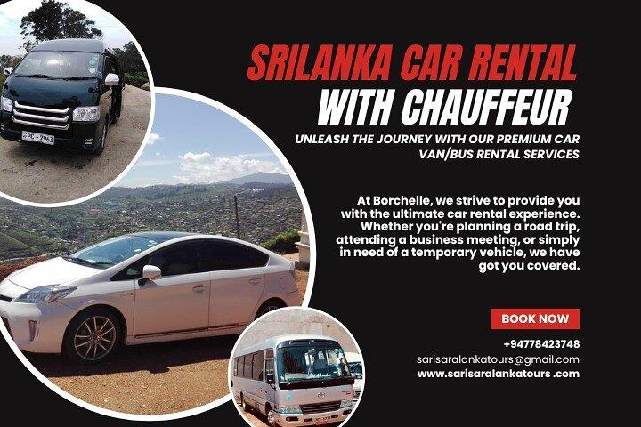 SriLanka Car Rental with Chauffeur per Day | Car/Van/Minibus