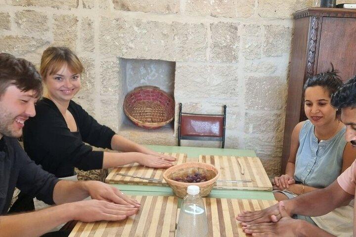 Pasta course in the farm with dinner and olive oil tasting
