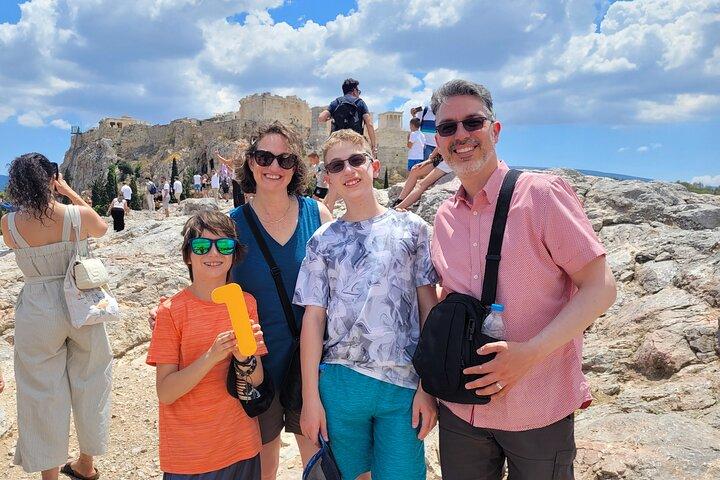 Athens Family Mythology Treasure Hunt and Tour w Food Stop