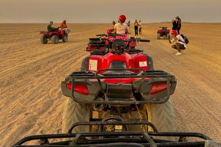 Desert Agafay Sunset Quad Bike Adventure & Dinner from Marrakesh