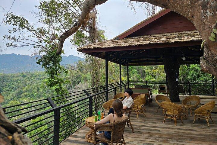 Kuang Si Waterfall, Tree Top Cafe, Ziplining with Lunch