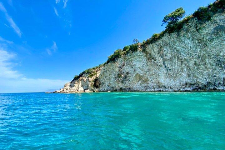 Saranda:Boat Tour to Kakome,Hidden Cave & Beaches,with snorkell.