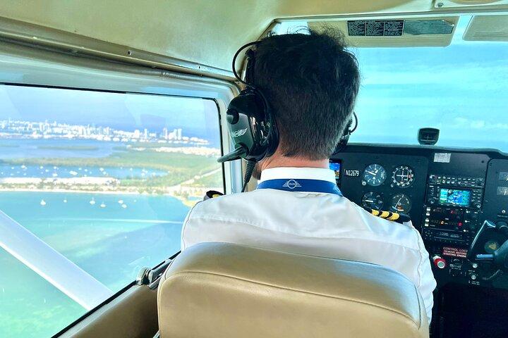 Miami Beach: Luxury Plane Tour with Free Champagne