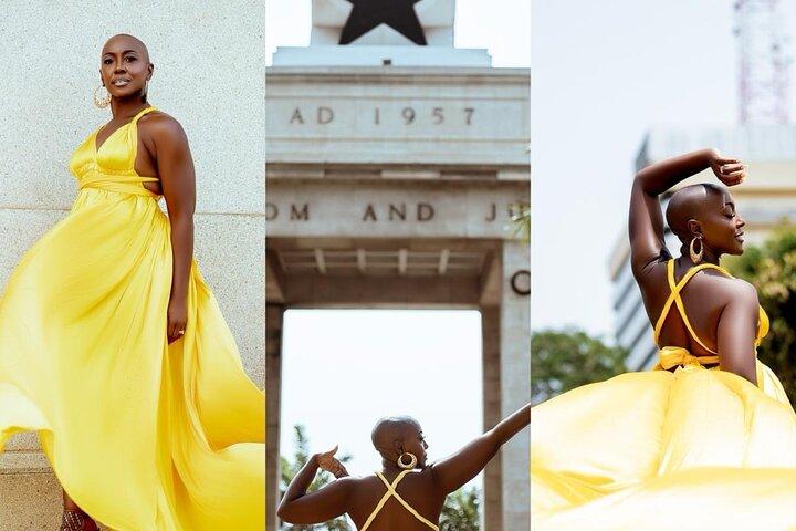 Luxury Flying Dress Photoshoot in Accra