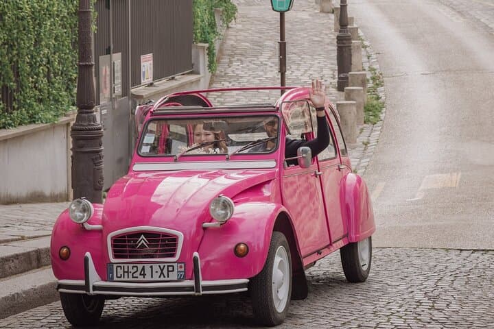 2 Hours Private Guided Tour in a Pink Citroën 2CV