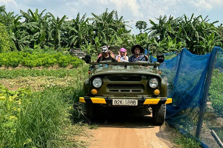Hanoi Jeep Red River Delta Explore Rural Village See rice Paddies