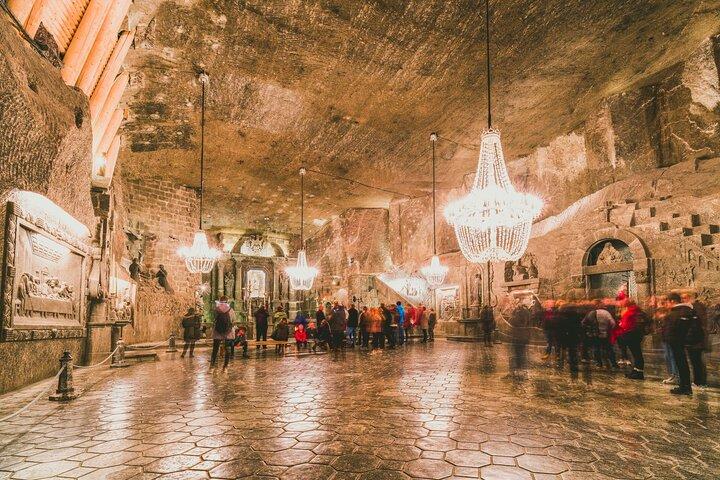Wieliczka Salt Mine Live Guided Tour with Miners Lift & Pick-up