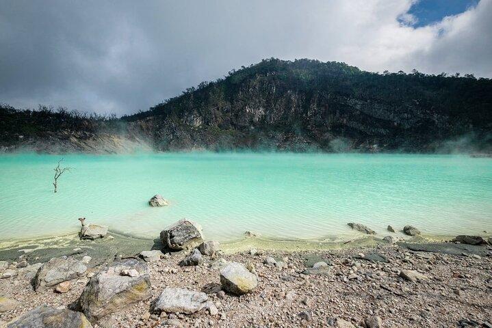 Jakarta Volcano White Crater and Natural Hot Spring in West Java