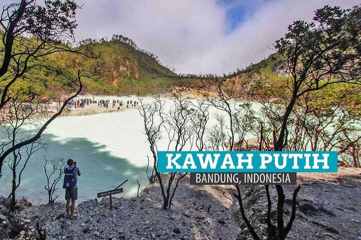 Jakarta Volcano White Crater and Natural Hot Spring in West Java
