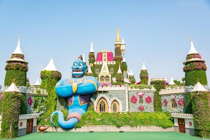 Dubai Miracle Garden&Global Village-Private Transfer-Entry Ticket