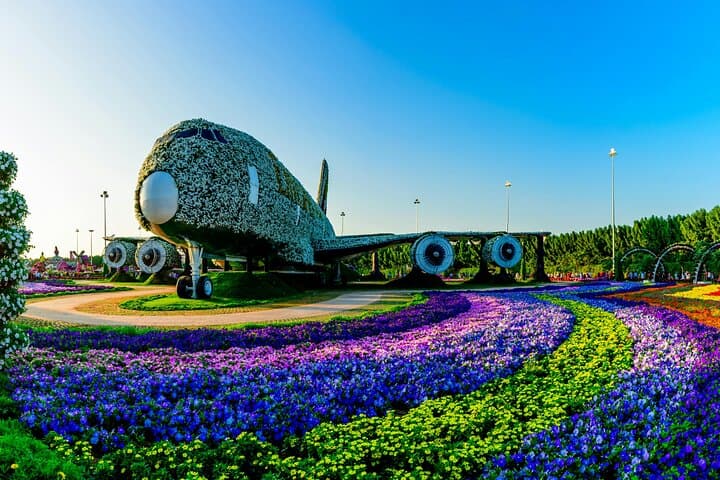 Dubai Miracle Garden&Global Village-Private Transfer-Entry Ticket