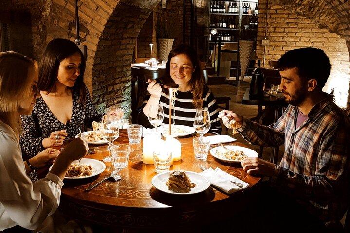 Rome Candlelight Wine and Dine in Ancient Ruins Near the Pantheon