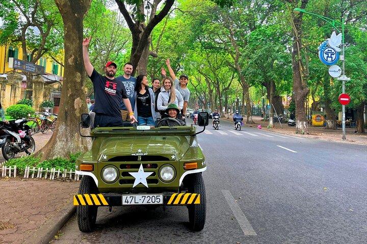 Hanoi Jeep Tour: Train-street, Highlights and Hidden Gems