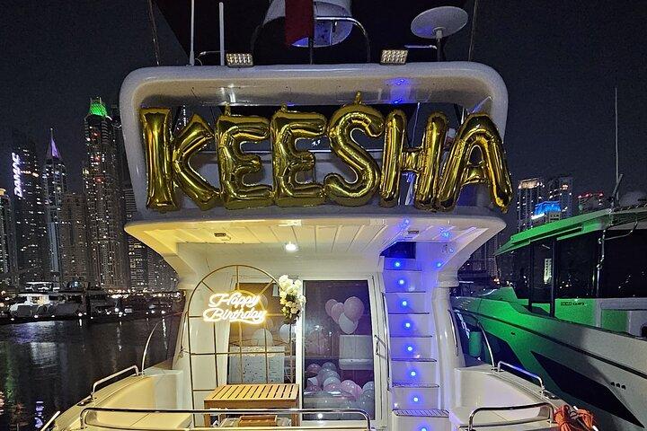 2 Hour Birthday Celebration on a Yacht in Dubai